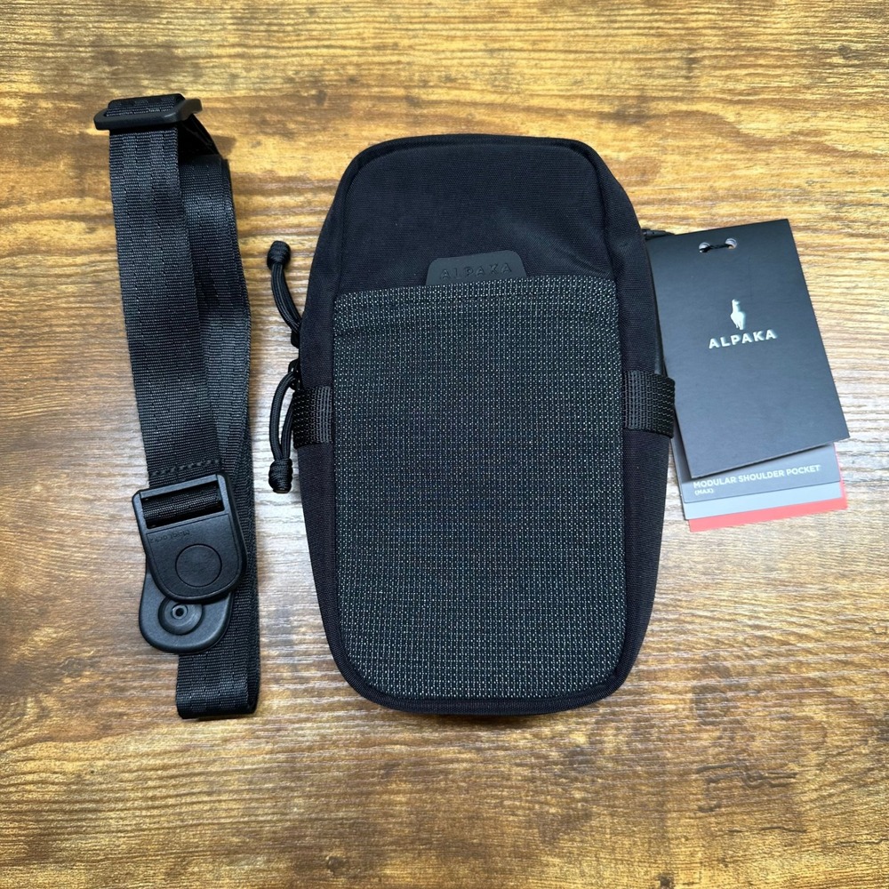 NEW Alpaka Modular Shoulder Pocket Max Black Axoflux 400D Nylon Pouch